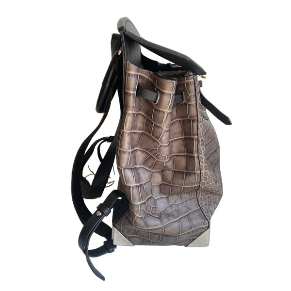 Alexander Wang Prisma Skeletal Backpack Embossed Leather - Preloved