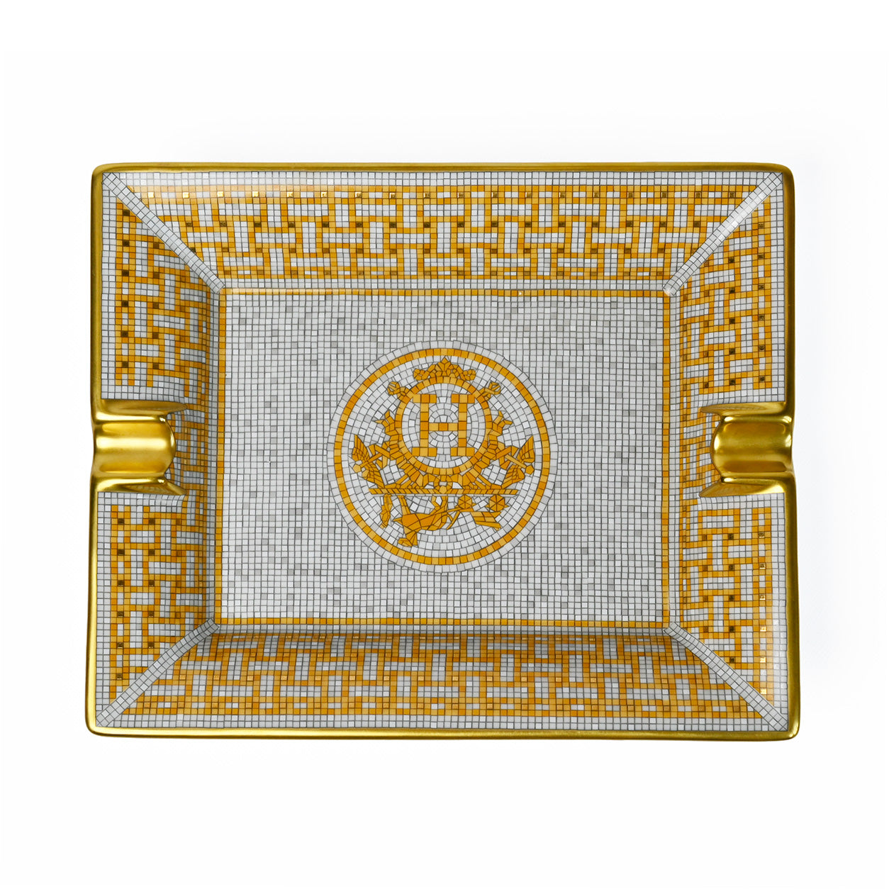 Hermès Ashtray Mosaique au 24 in Gold