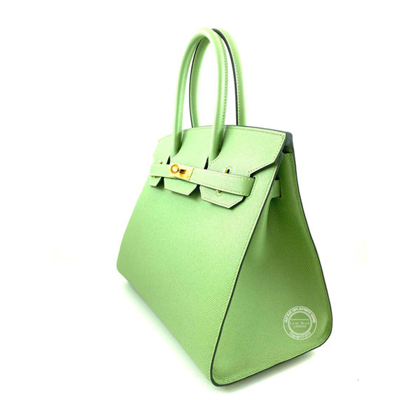 Hermès Birkin 30cm Vert Criquet Sellier Epsom GHW