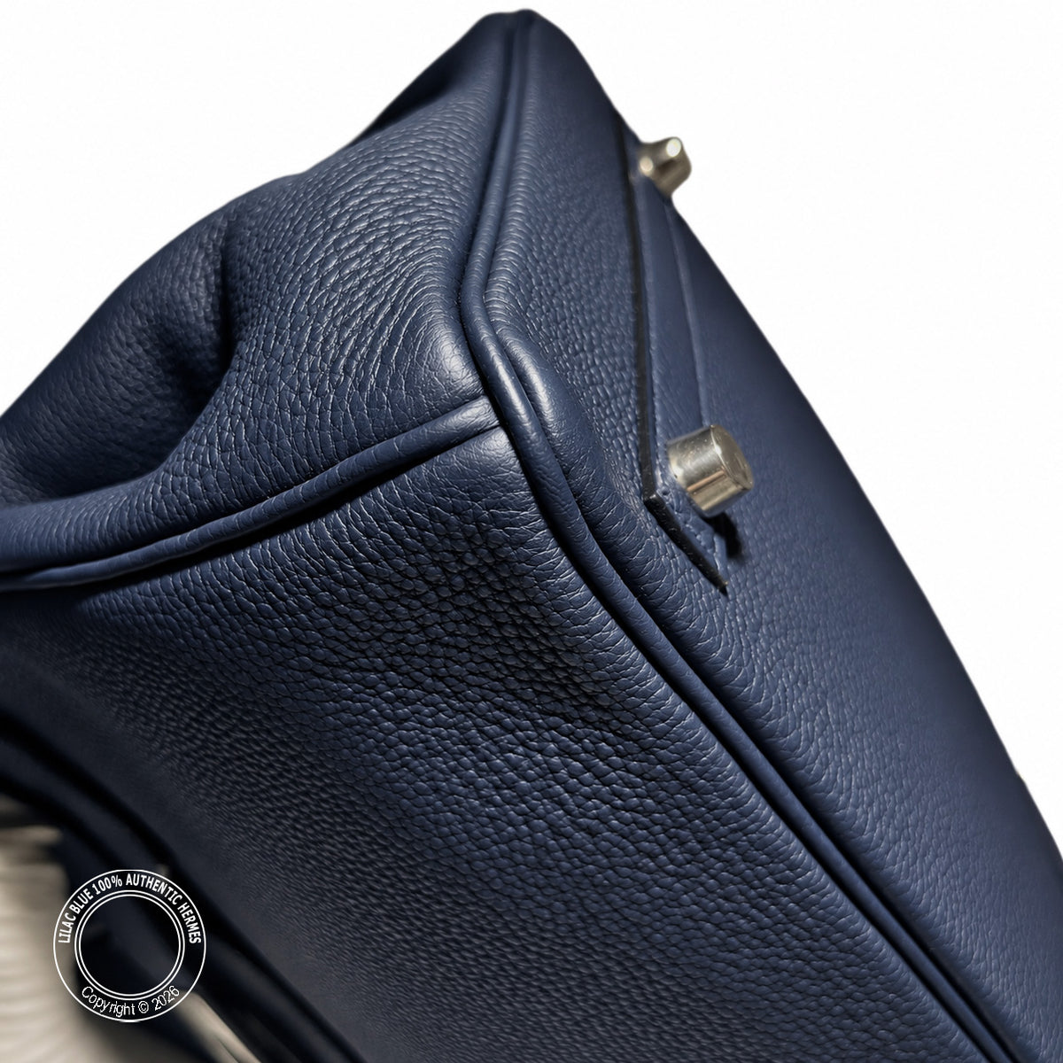 Hermès Birkin 30cm Bleu Marine Togo PHW - Preloved