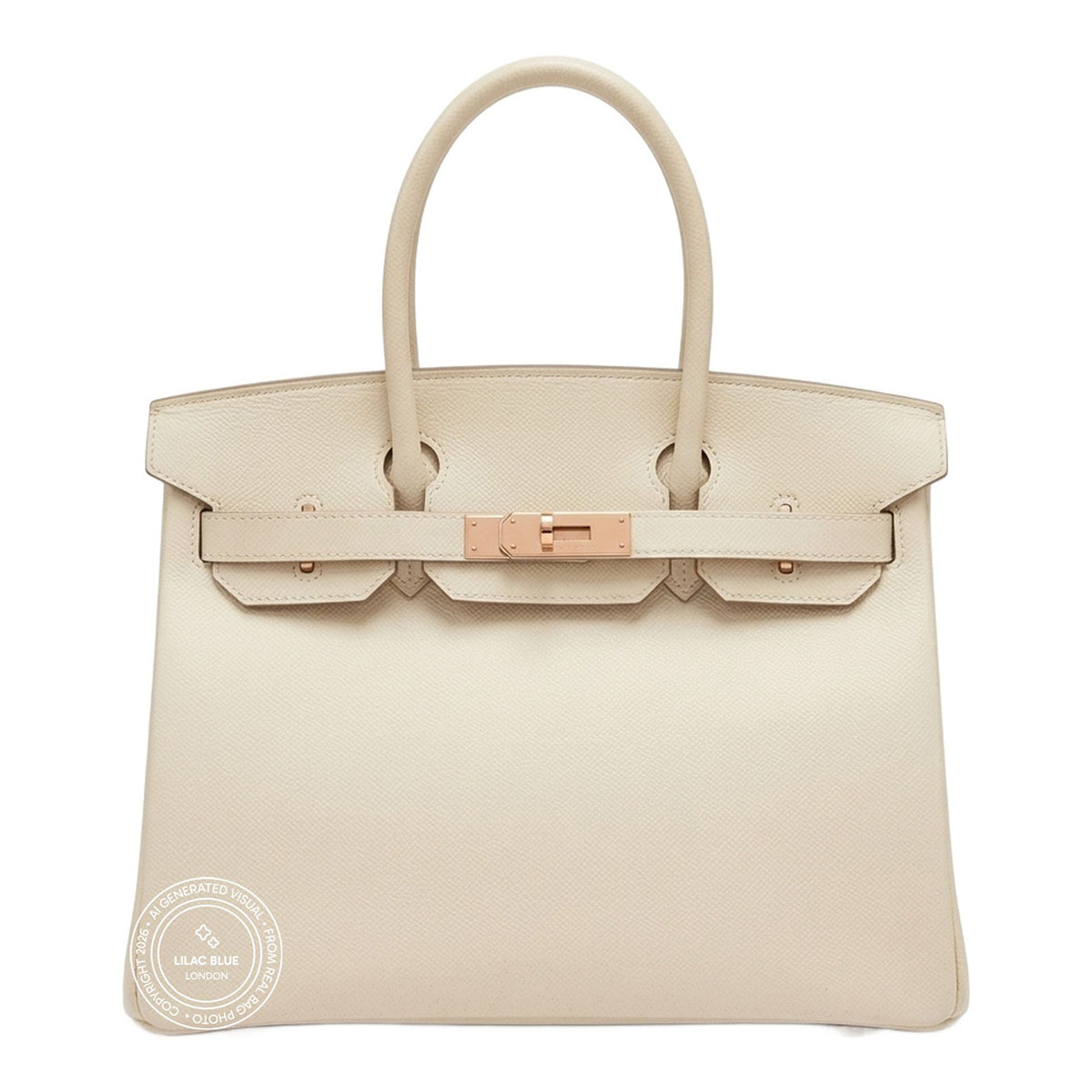 Hermès Birkin 30cm Craie Epsom RGHW - Preloved