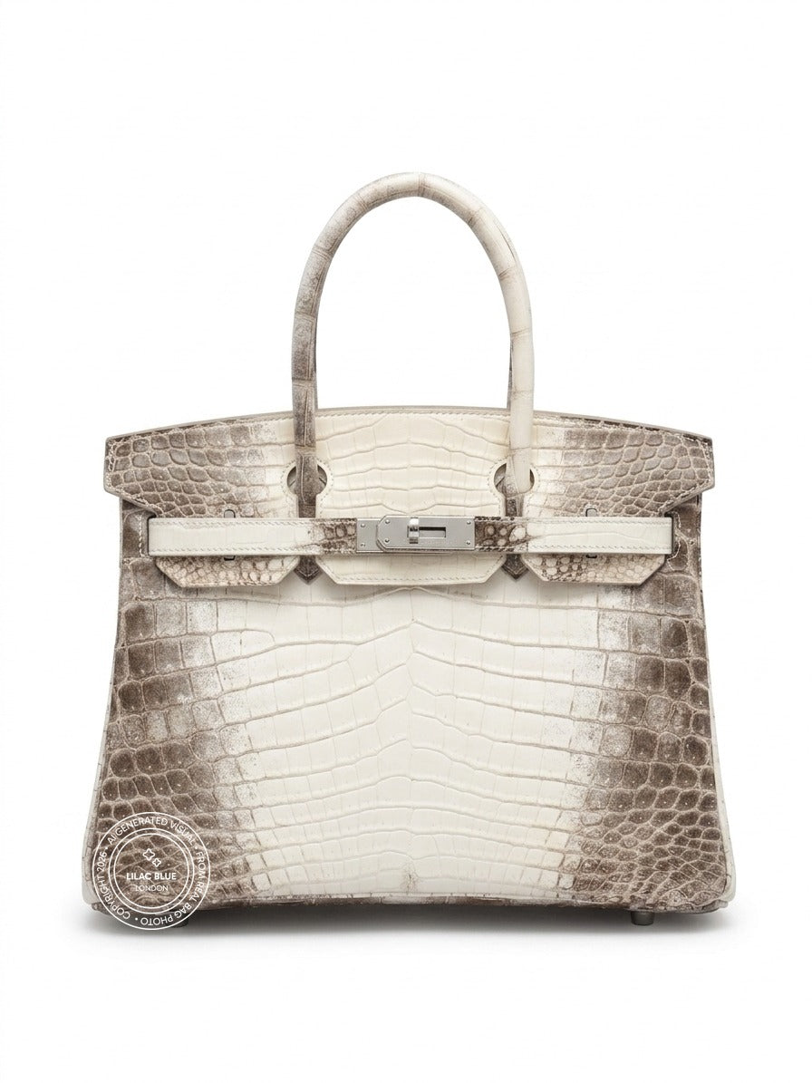 Hermès Birkin 30cm Himalaya Matte Croc PHW