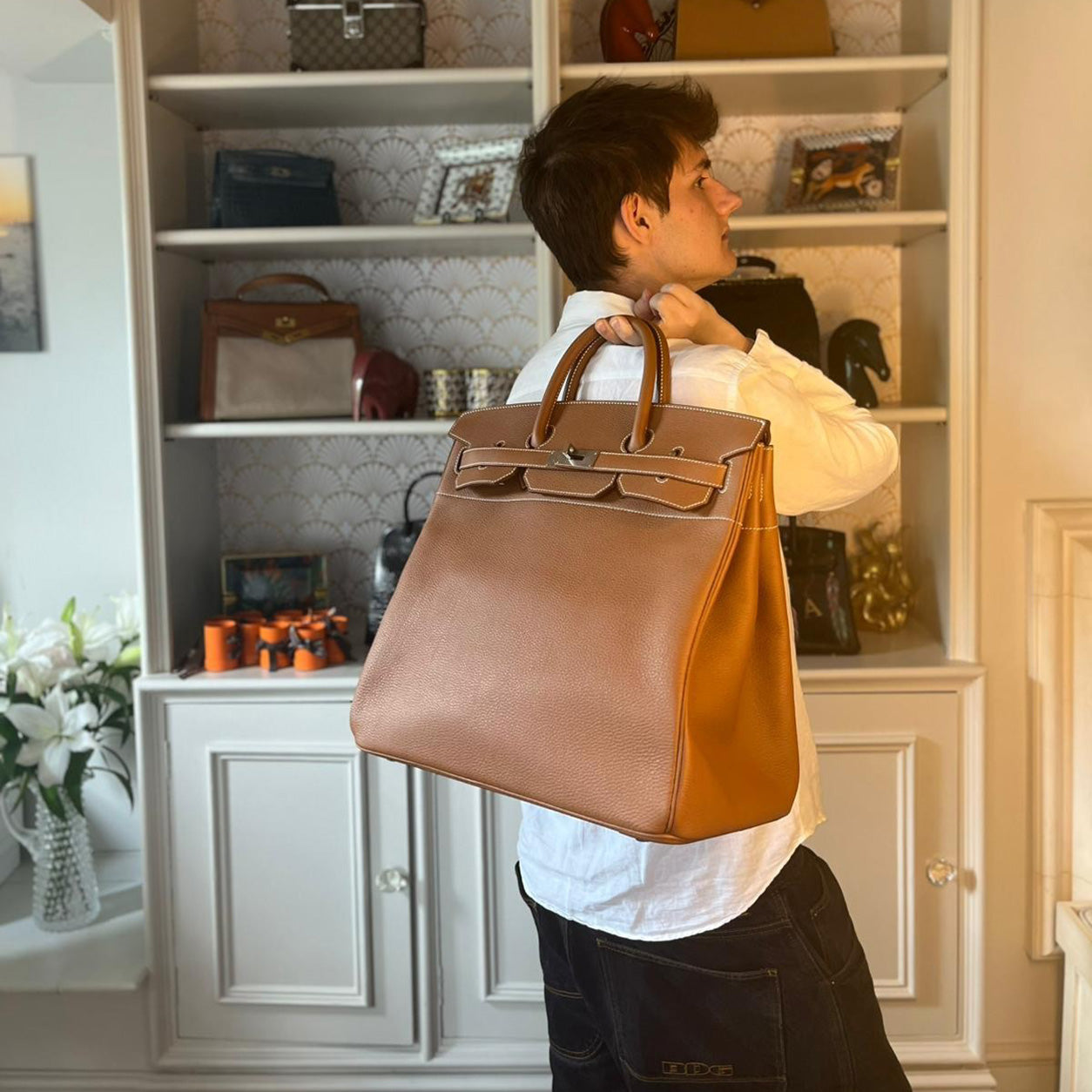 Hermes Birkin 40cm Gold HAC Togo PHW
