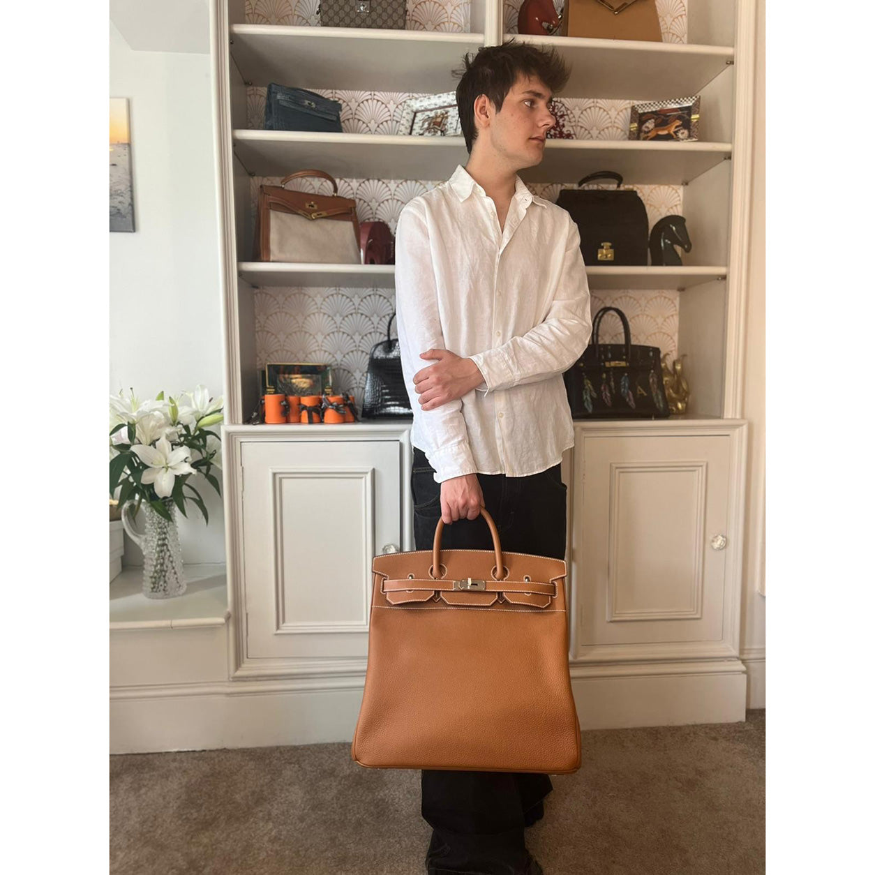 Hermes Birkin 40cm Gold HAC Togo PHW