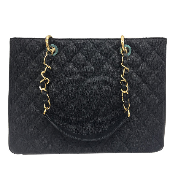 Chanel Grand Shopping Tote Black Caviar Leather - Never Worn