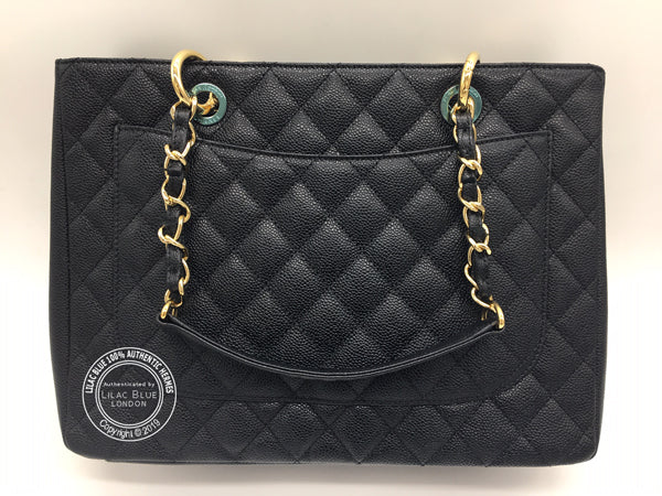 Chanel Grand Shopping Tote Black Caviar Leather - Never Worn