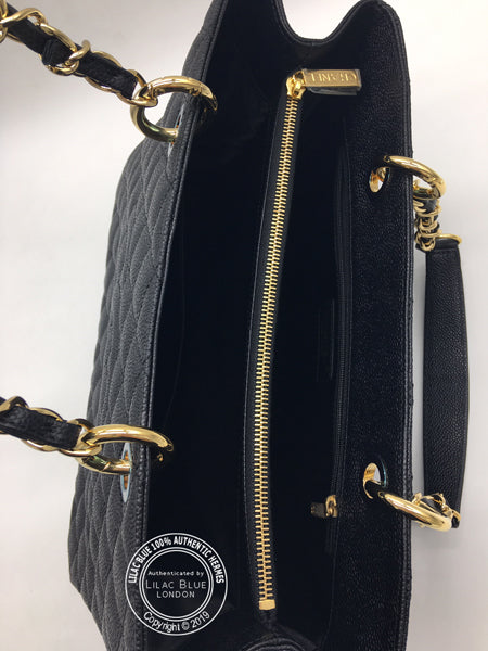 Chanel Grand Shopping Tote Black Caviar Leather - Never Worn