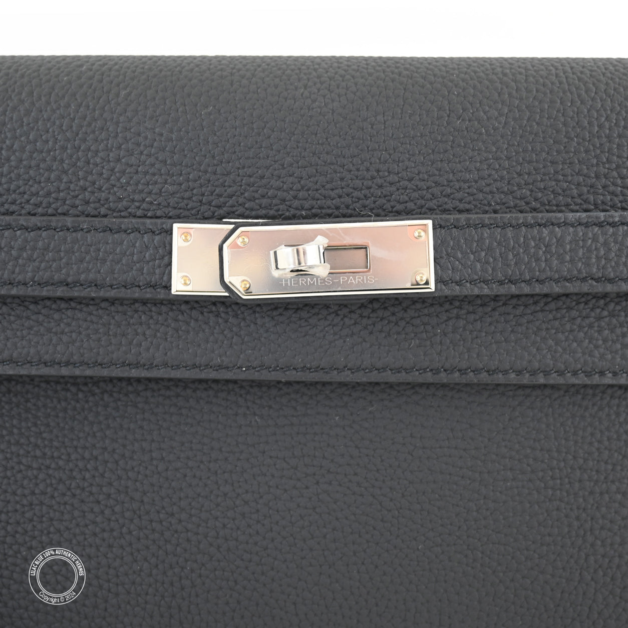 Hermès Kelly 25cm Depeche Black Togo PHW