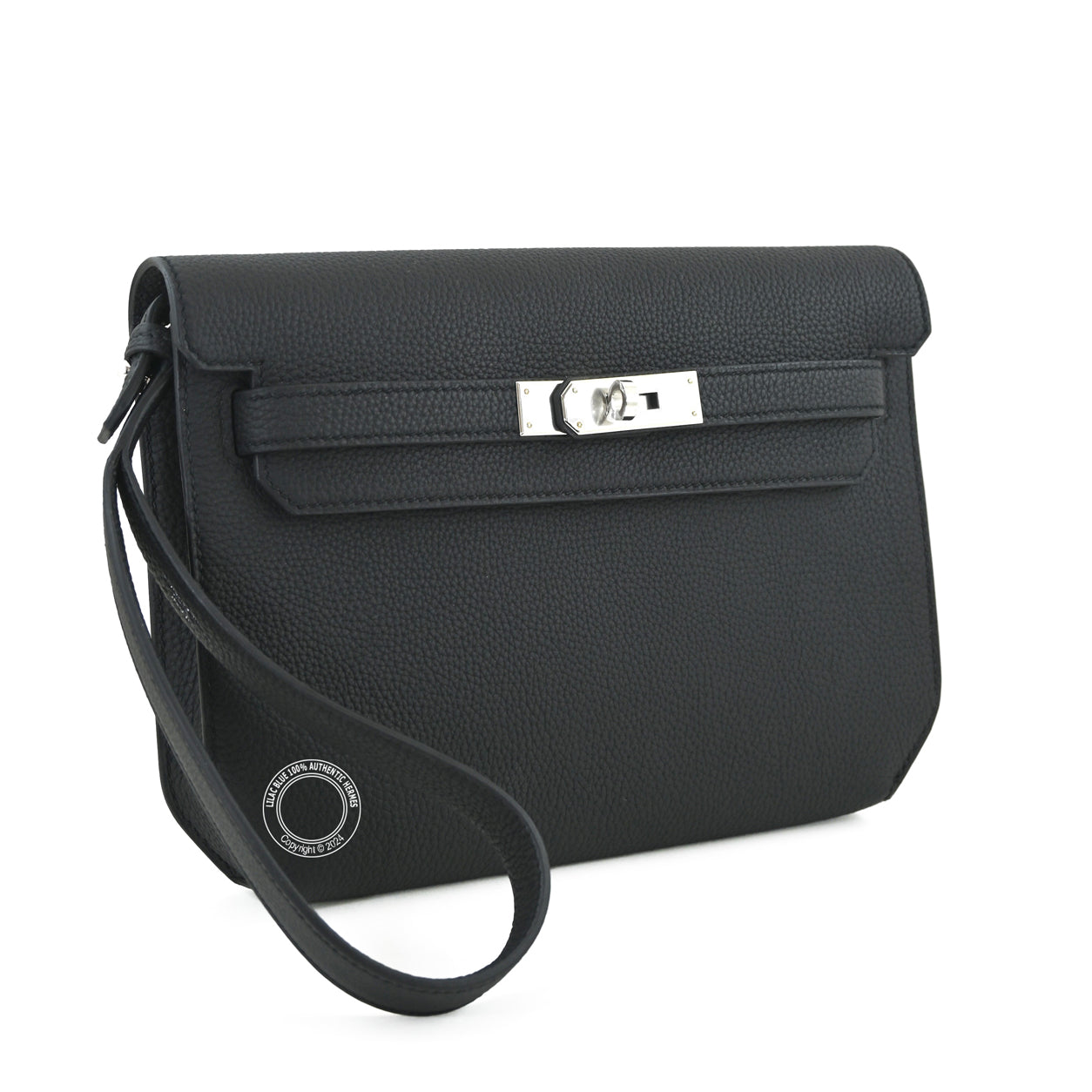 Hermès Kelly 25cm Depeche Black Togo PHW
