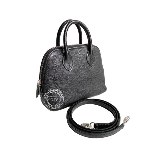 Hermès Mini Bolide 22cm Black Chevre PHW