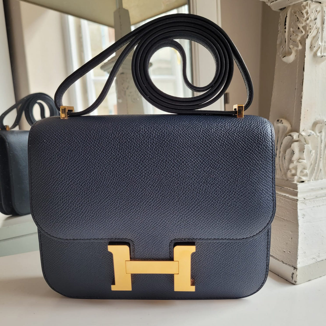 Hermes Constance 18cm Bleu Indigo Epsom GHW - Preloved
