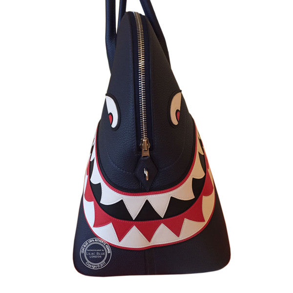 Hermès Shark Bolide 45cm Bleu Nuit