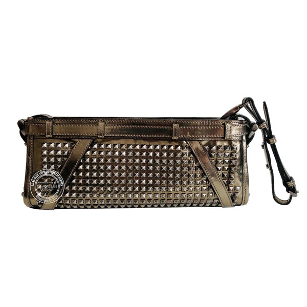Burberry Metallic Studded Clutch - Preloved