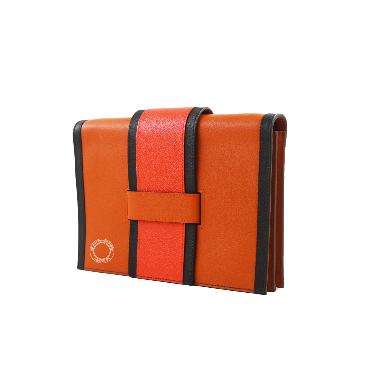 Hermès H Passant 21cm Evercolor Terre Battue/Capucine/Rouge Sellier