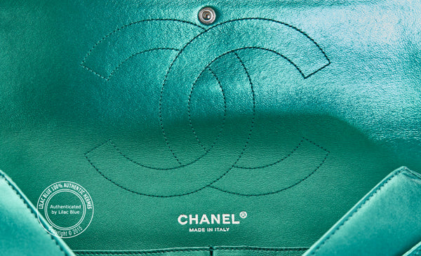 Chanel 2.55 Jumbo in Turquoise - Preloved