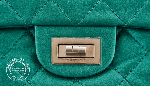 Chanel 2.55 Jumbo in Turquoise - Preloved