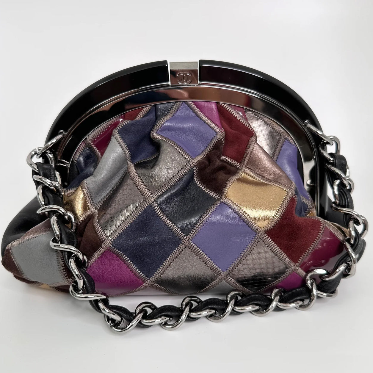 Chanel Patchwork Bag Multicolour PHW - Preloved