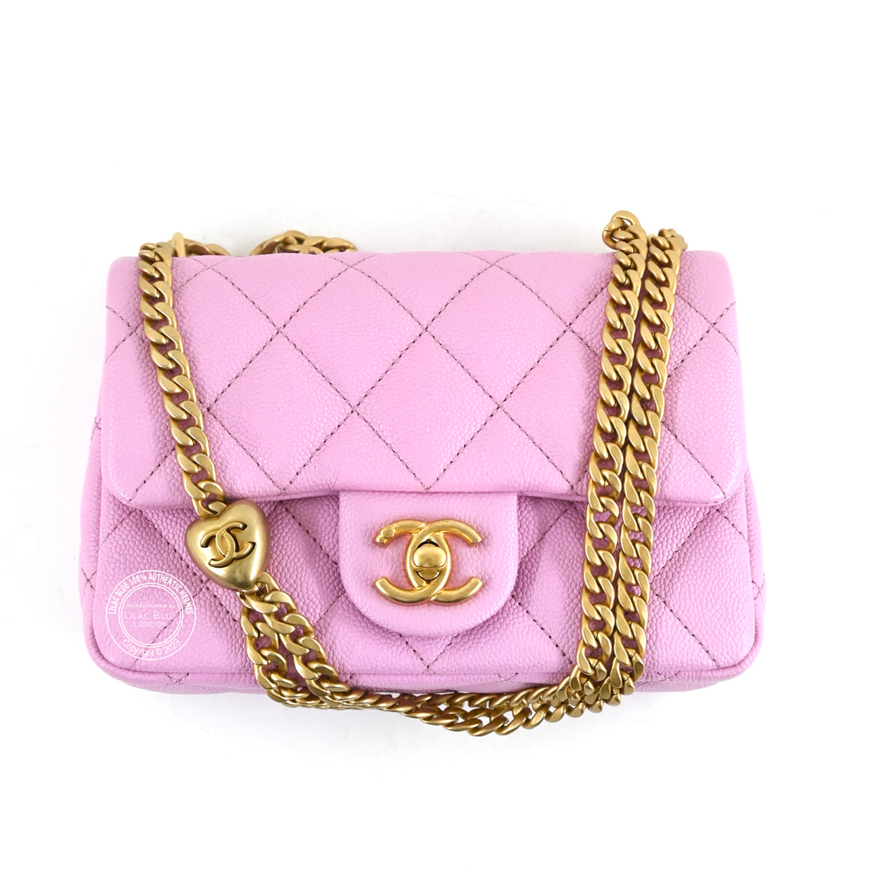 Chanel Sweetheart Mini Flap Pink Caviar BGHW