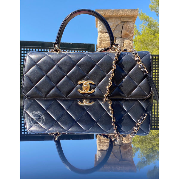Chanel Trendy CC Black Gold - Preloved