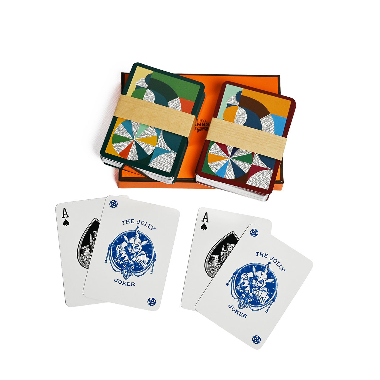 Hermès H Cheval Natte Poker Playing Cards Multicolour