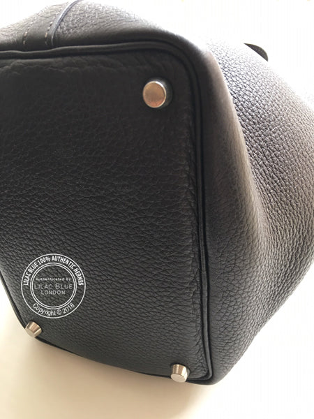 Hermès Mini Picotin Chocolate Togo PHW - Preloved