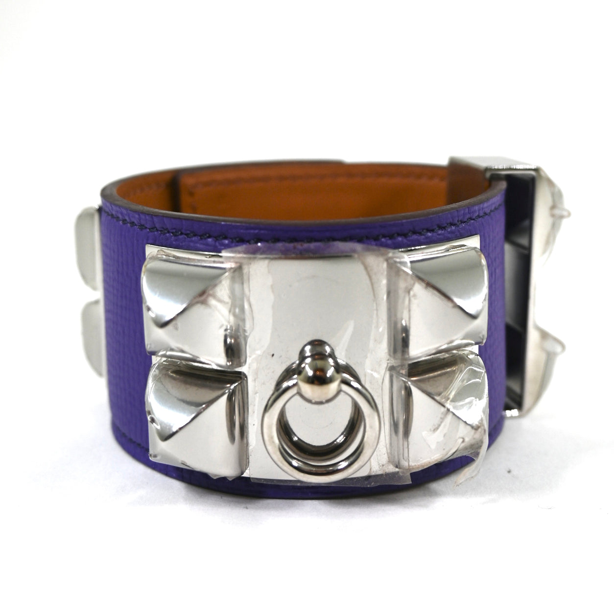 Hermès Collier de Chien in Iris with Silver Hardware