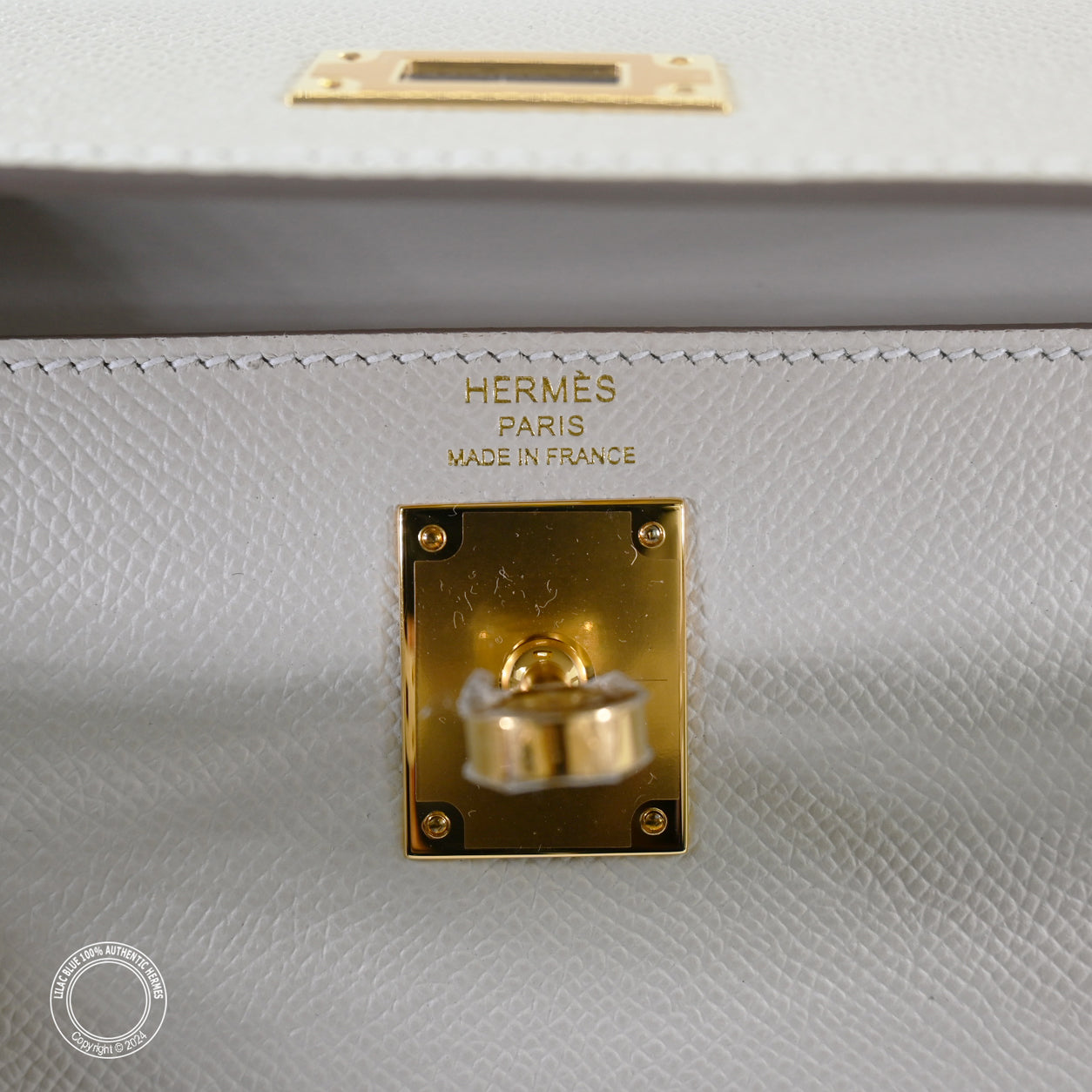 Hermès Kelly 28cm Elan Craie Epsom GHW