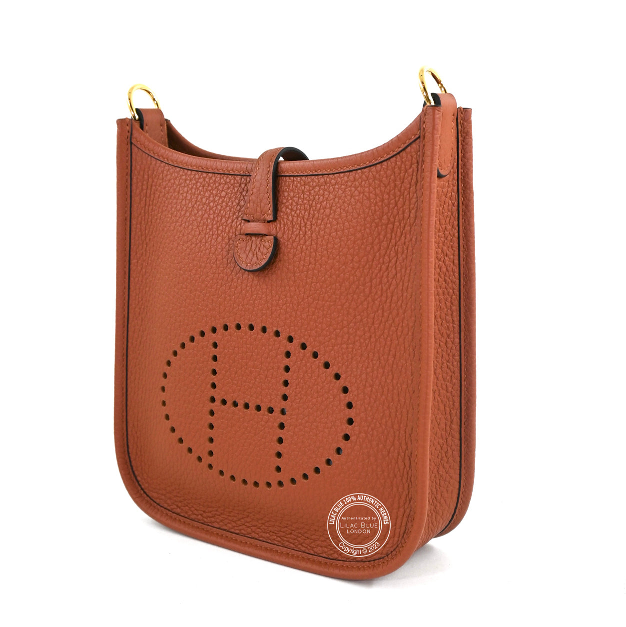 Hermes Evelyne 16cm Cuivre Clemence GHW