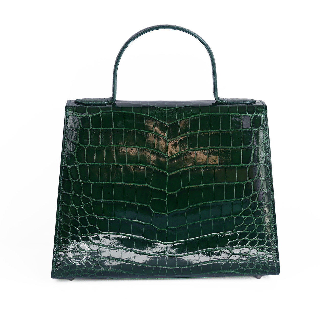 Llora Savannah. Dark Emerald, Shiny Croc PHW - Preloved