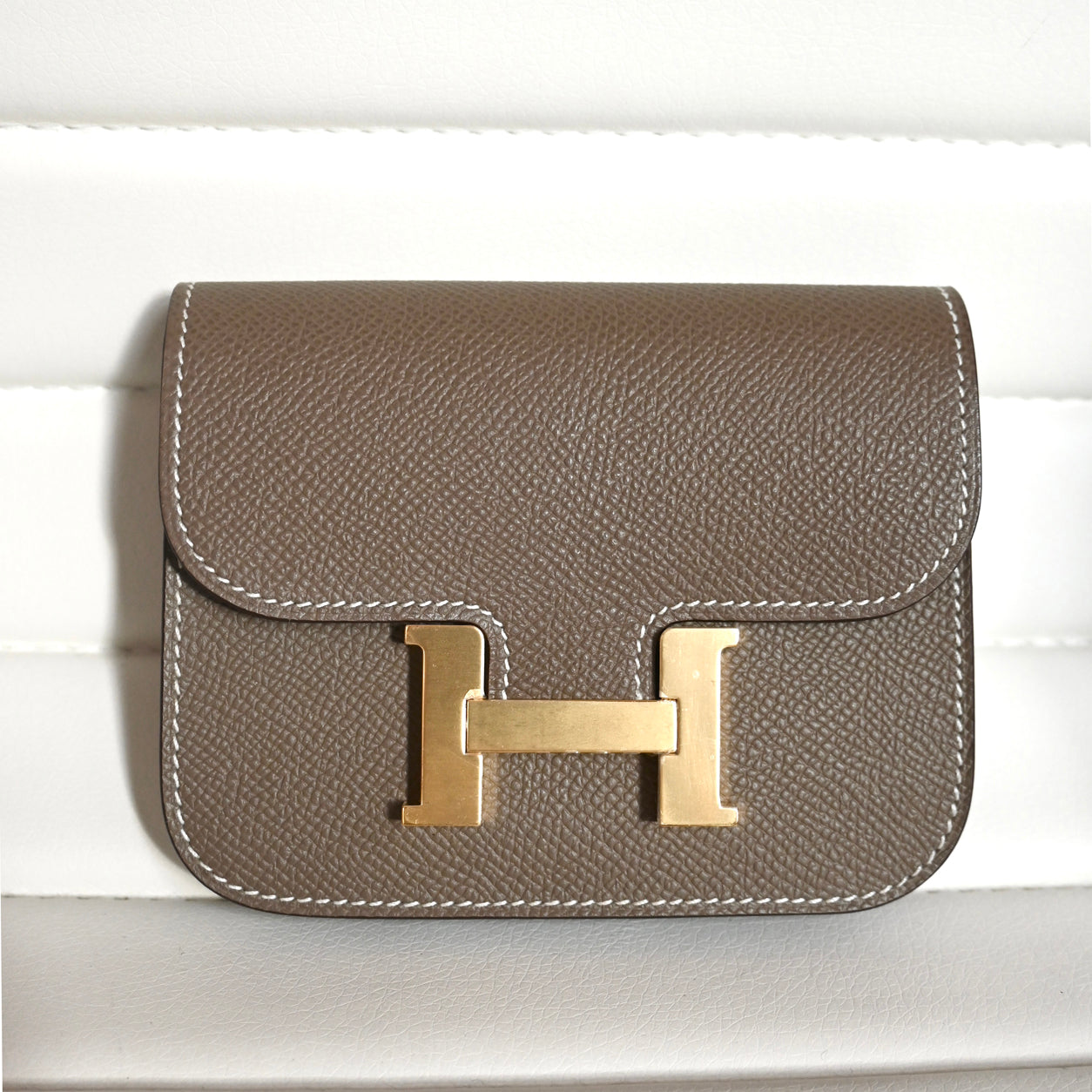 Hermes Constance Slim Etoupe Epsom GHW