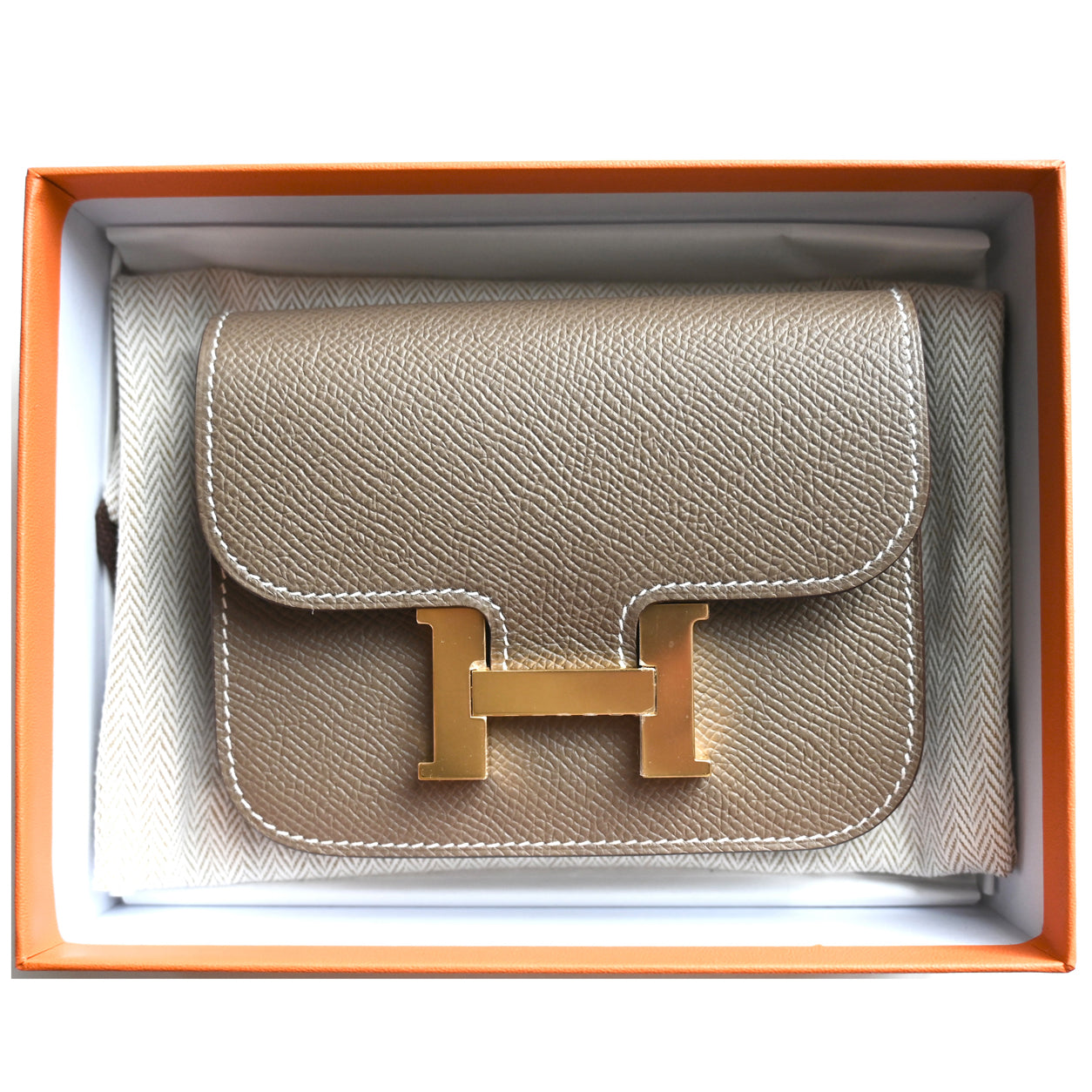 Hermes Constance Slim Etoupe Epsom GHW