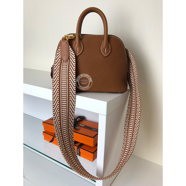 Hermès Mini Bolide Fauve Barenia Faubourg