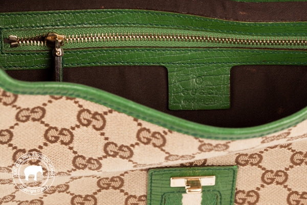 Gucci Green Stripe Small Bag