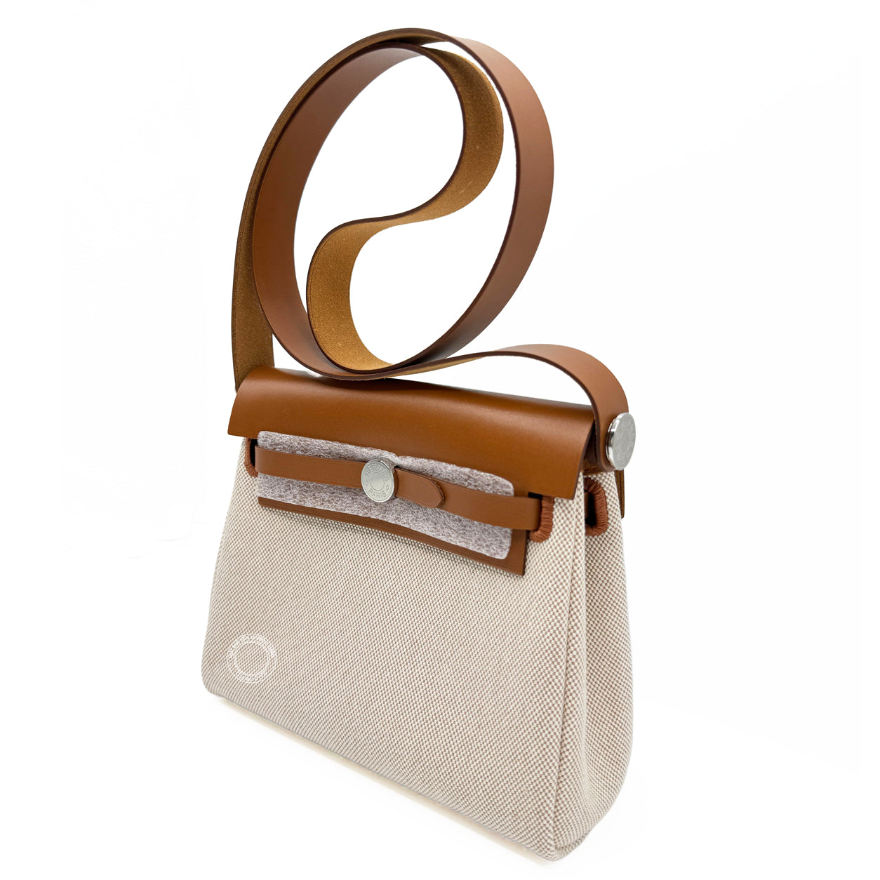 Hermès Herbag 20cm Natural/Ecru/Beige Hunter Viking PHW