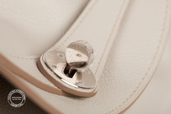 Hermes Lindy 30cm Gris Perle Evercolor PHW