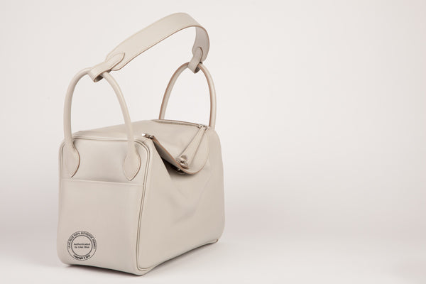 Hermes Lindy 30cm Gris Perle Evercolor PHW