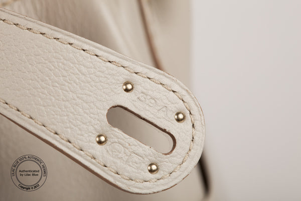 Hermes Lindy 30cm Gris Perle Evercolor PHW