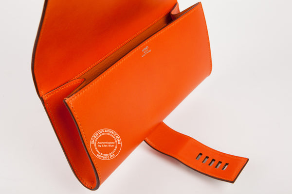 Hermès Medor Clutch 29cm Orange Swift PHW