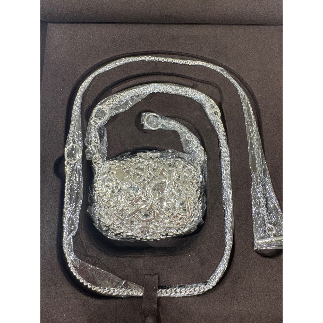 Hermès Chaine d'Ancre Sac Bijou 10cm Silver