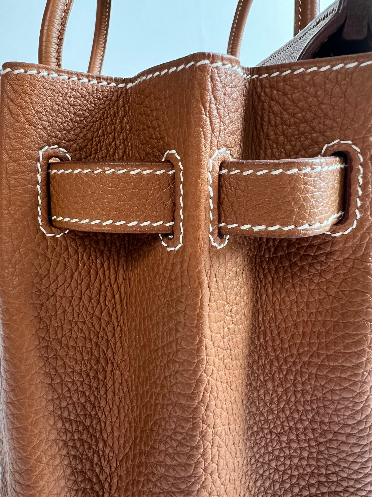 Strap stitching at the side