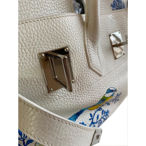 Hermès Birkin 42cm White JPG Shoulder Clemence PHW - Preloved