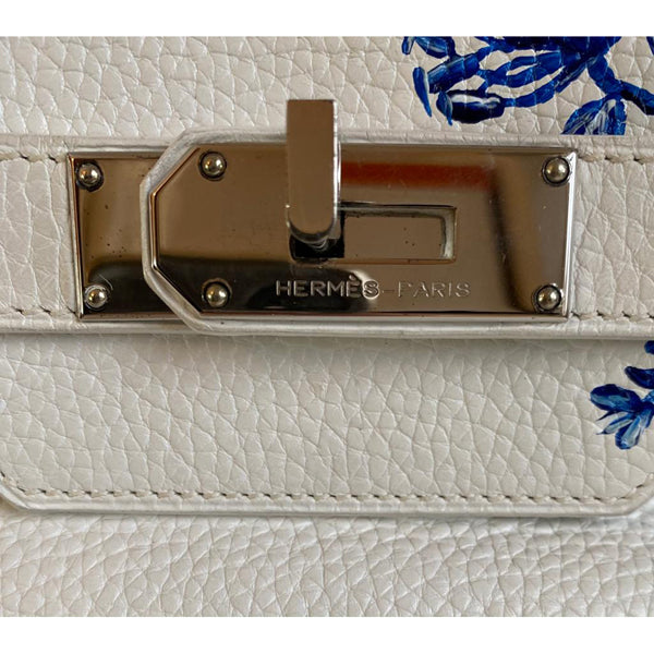 Hermès Birkin 42cm White JPG Shoulder Clemence PHW - Preloved