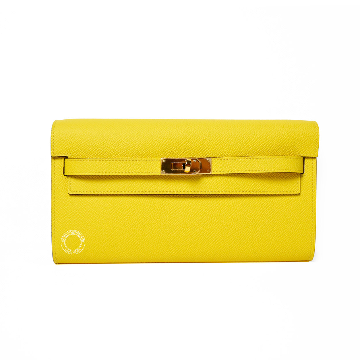Hermès Kelly 20cm Wallet to Go Jaune de Naples Epsom GHW