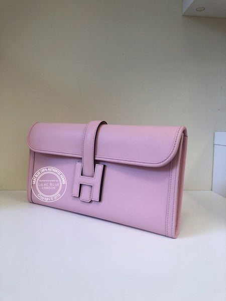 Hermes Jige Elan 29cm Rose Sakura Swift