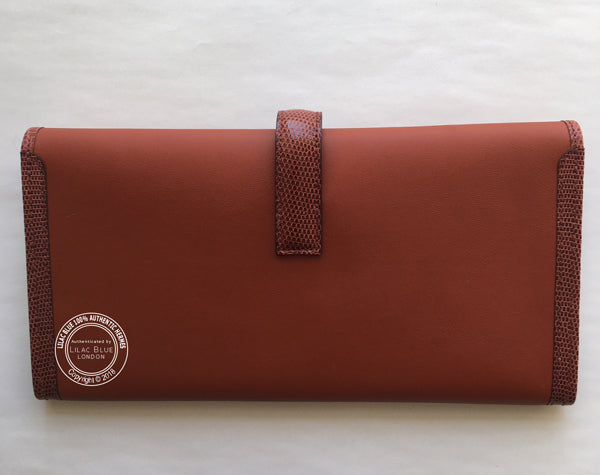 Hermès Jige Elan 29cm Cuivre/Etrusque Swift & Lizard