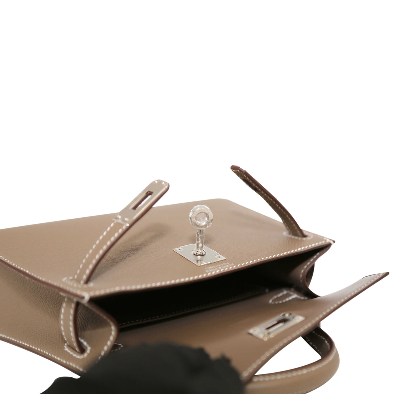 Hermès Kelly 20cm Etoupe Epsom PHW