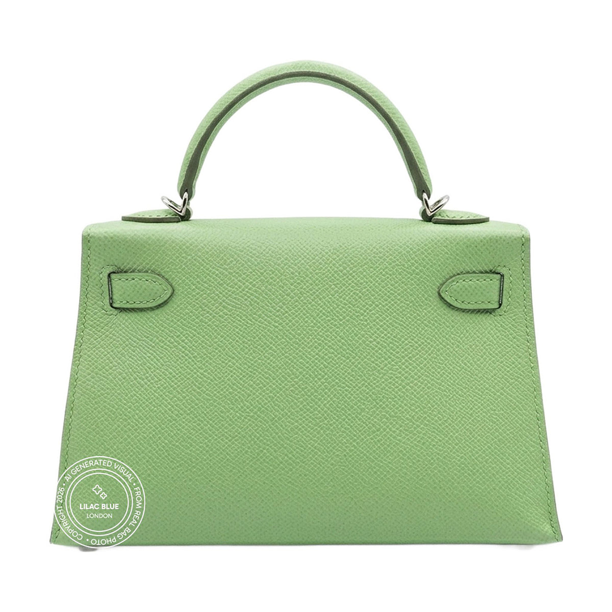 Hermès Kelly 20cm Vert Criquet Epsom PHW