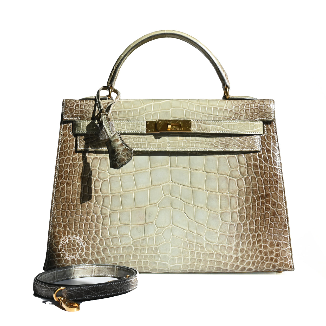 Hermes Kelly 32cm Vert Celadon Himalaya GHW - Vintage