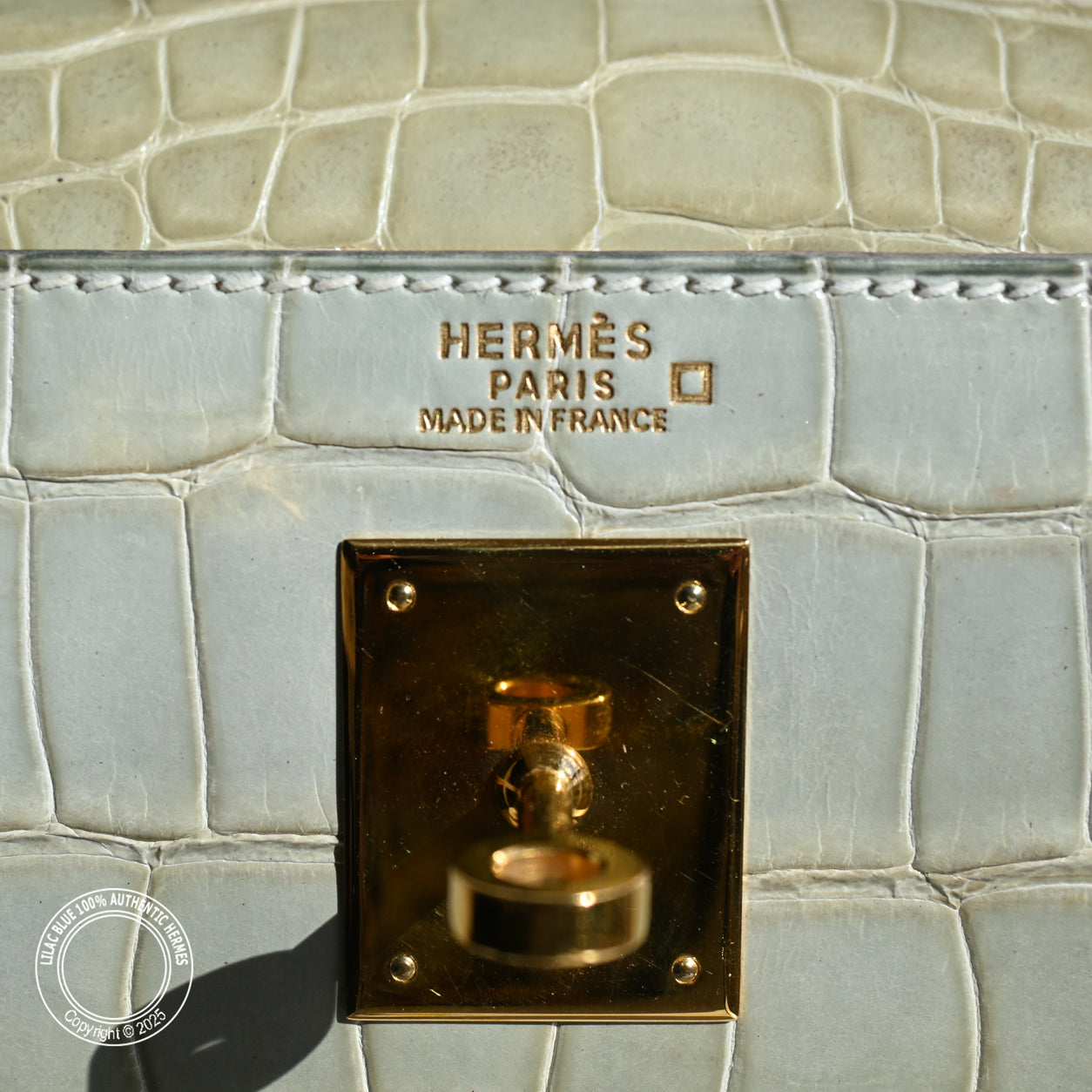 Hermes Kelly 32cm Vert Celadon Himalaya GHW - Vintage