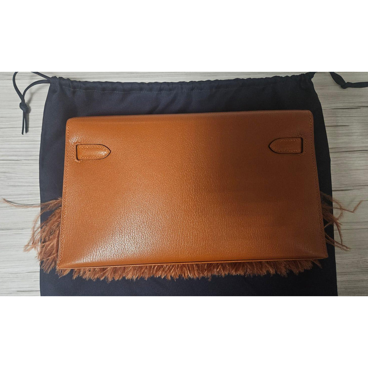 Hermès Kelly 28cm Elan Folie Pain d'Epice Chevre PHW